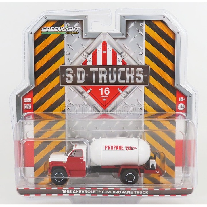 Greenlight Chevrolet C-65 tartálykocsi propán 1985 1:64, piros/fehér
