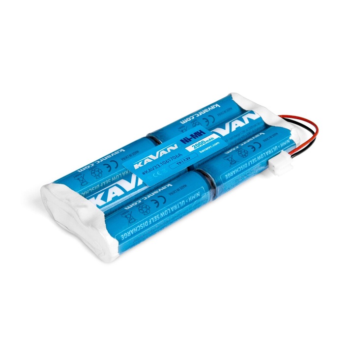 Kavan 7.2V 2000mAh akkumulátorkészlet, Hitec, 103x43.5x14.5mm