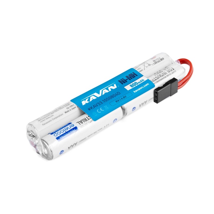Kavan 4.8V 800 AAA ENELOOP Sanyo RX 4 cellás vevőegység (hosszú)