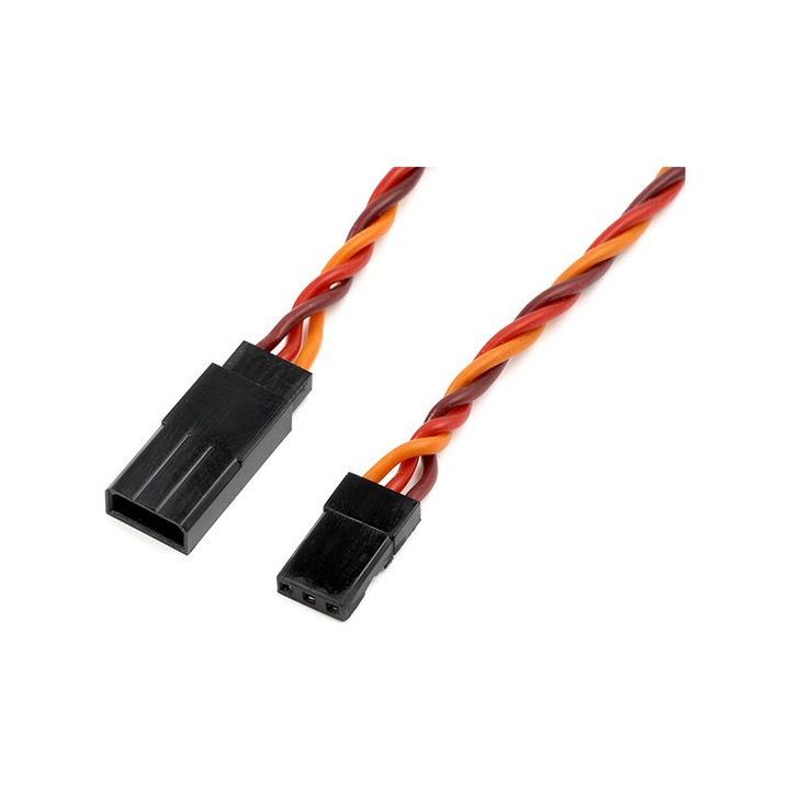 Revtec szervo hosszabbító kábel, csavart JR 22AWG 15cm