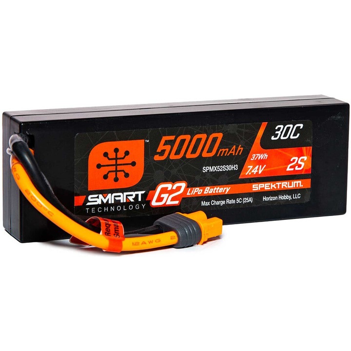 Spektrum Smart G2 LiPo akkumulátor 7.4V 5000mAh 30C HC IC3