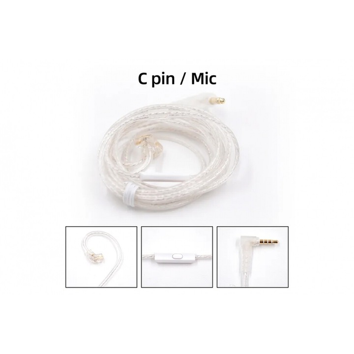 KZ 2 tűs, ezüstözött fejlesztőkábel Hi-Fi audio kiegészítőkhöz