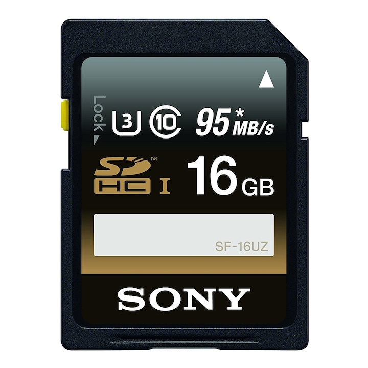 Карта памет Sony SDHC 16 GB Professional, Class 10 UHS-I, R95 MB/сек, W90 MB/сек