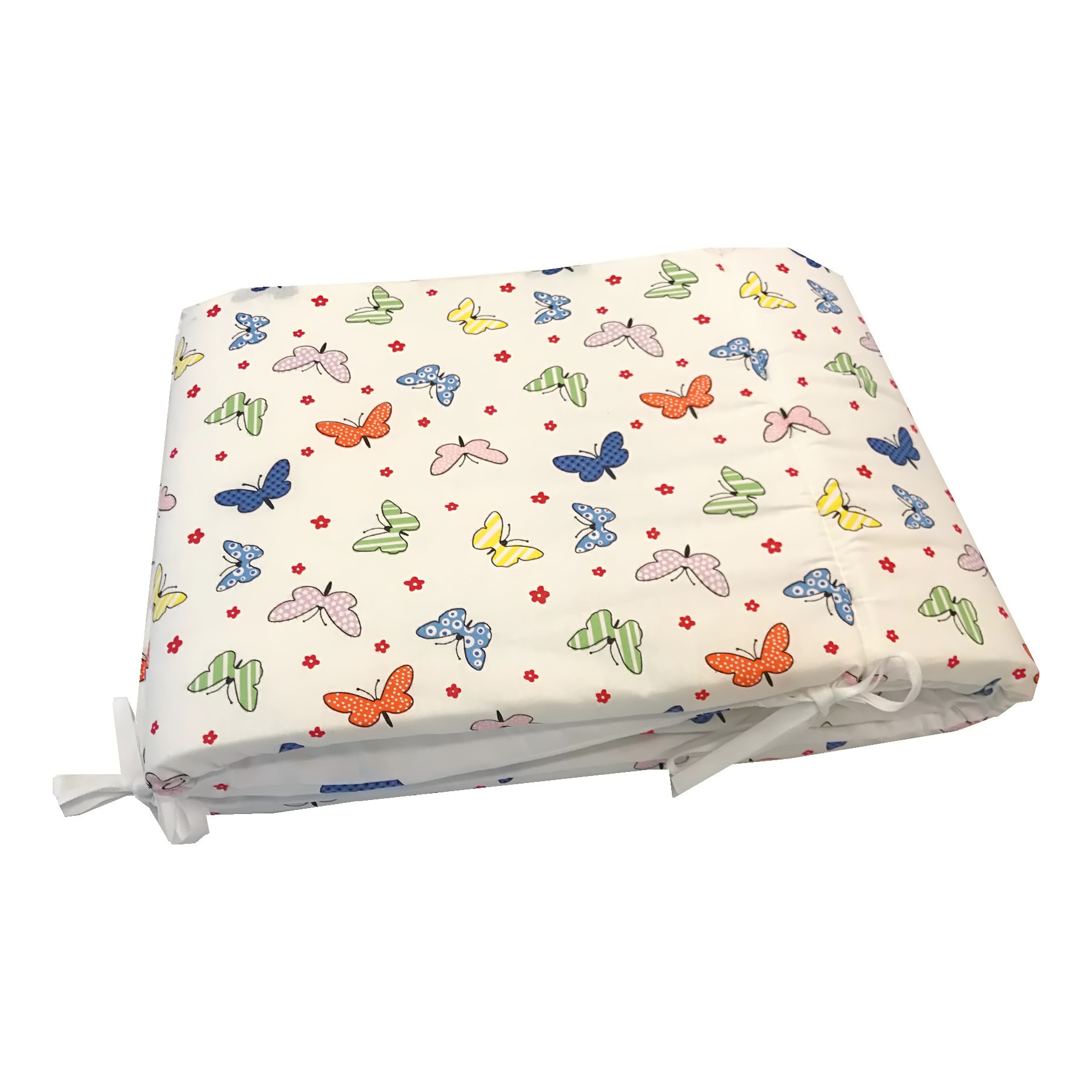 Set de 2 aparatoare laterale protectii pat 120x60 cm h30 cm Deseda Roi de fluturi