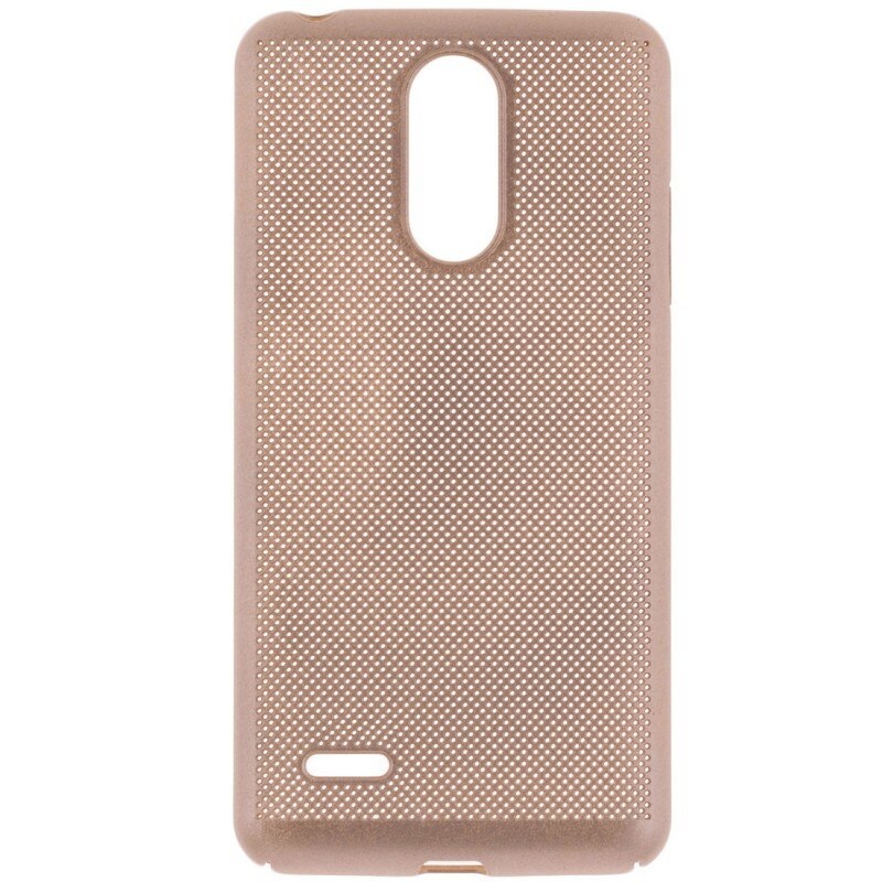 Husa spate EuroCELL Air cu perforatii pentru LG K10 2017, auriu