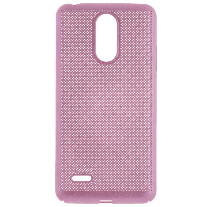 Husa spate EuroCELL Air cu perforatii pentru LG K10 2017, roz