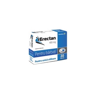 Supliment pentru erectie rapida si puternica Erectan 400mg ,20 tbl Supliment pentru erectie rapida si puternica Erectan 400mg ,20 tbl
