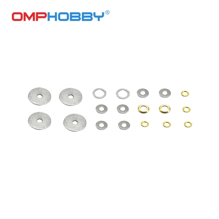 19 darabos OMP M2 alátétkészlet, RC modellekhez