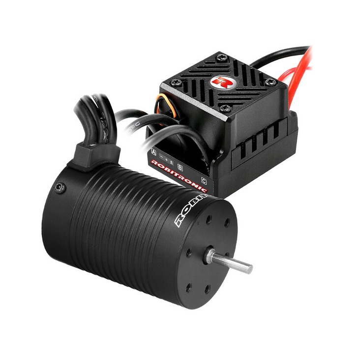 Kefe nélküli motor, Robitronic Razer 3652 3000rpm, 60A G2 szabályozó, 2-3S LiPo, 3,17mm