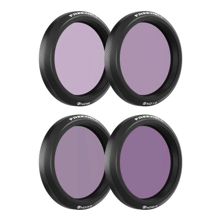Freewell set de 4 filtre ND pentru DJI Osmo Action 5 Pro