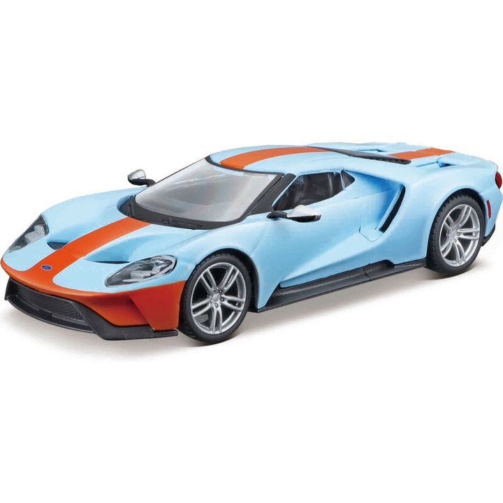 Bburago Ford GT 2019 modellautó, 1:32, világoskék