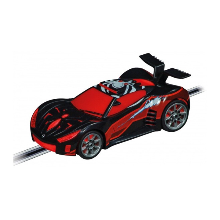 Modell autó, Carrera Auto GO 64265 Spider-Man Speed Shifter, fekete/piros, 1:43