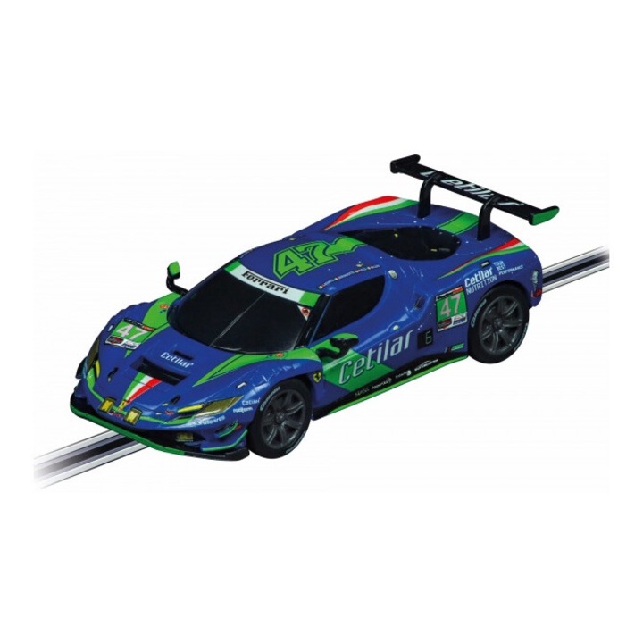 Carrera Auto GO 64243 Ferrari 296 GT3 Cetilar Racing modellautó, zöld/kék, 1:43
