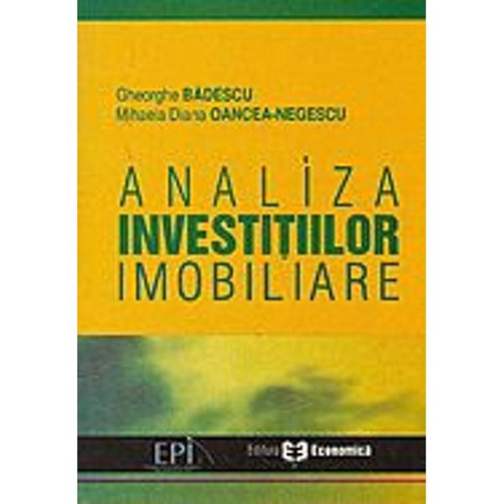 Analiza investitiilor imobiliare - Gheorghe Badescu