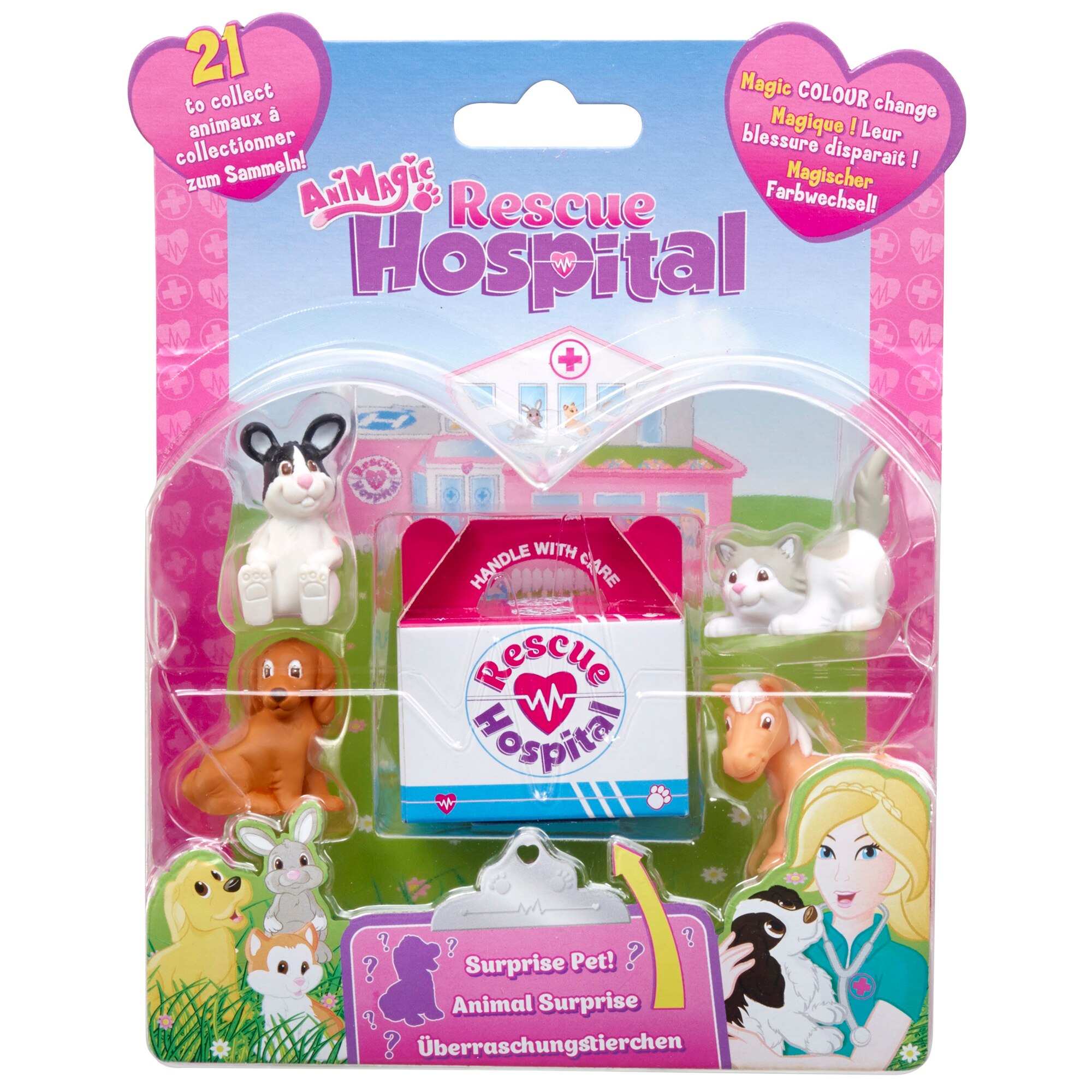 Set figurine Animagic Rescue Hospital Blister cu 5 figurine