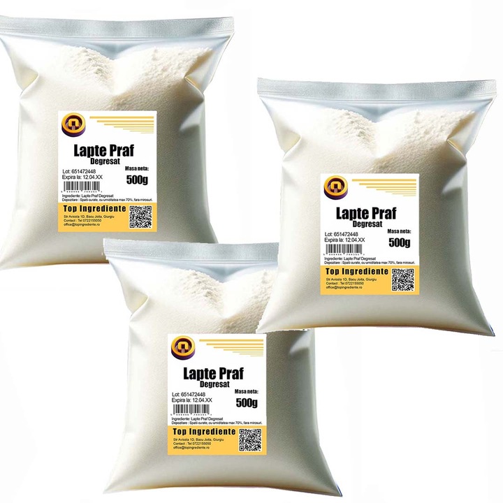 Lapte Praf Degresat -Pachet 3x500g