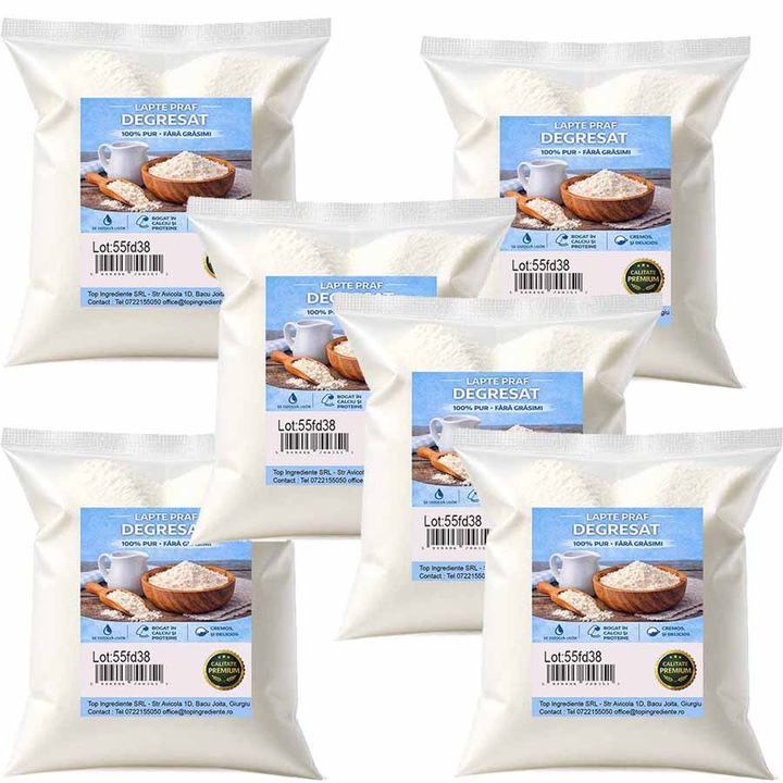 Lapte Praf Degresat -Pachet 6x500g