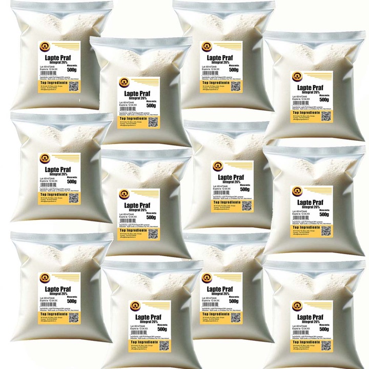 Lapte Praf Integral 26% Grasime, Pachet 12x500g