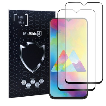 Folie Sticla Mr.Shield, Samsung Galaxy M20, Set 2 Bucati, Protectie Profesioanala Ecran 3D, Full Cover- Negru Folie Sticla Mr.Shield, Samsung Galaxy M20, Set 2 Bucati, Protectie Profesioanala Ecran 3D, Full Cover- Negru
