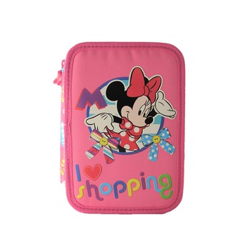 Penar neechipat 2 fermoare Pigna Minnie Mouse MNPE1702-4 Penar neechipat 2 fermoare Pigna Minnie Mouse MNPE1702-4