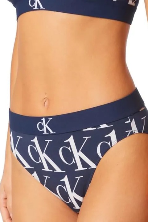 Lenjerie intima dama, Calvin Klein CK ONE Cheeky F6671-BLU-XS 90-17, imprimeu cu logo, XS, bleumarin