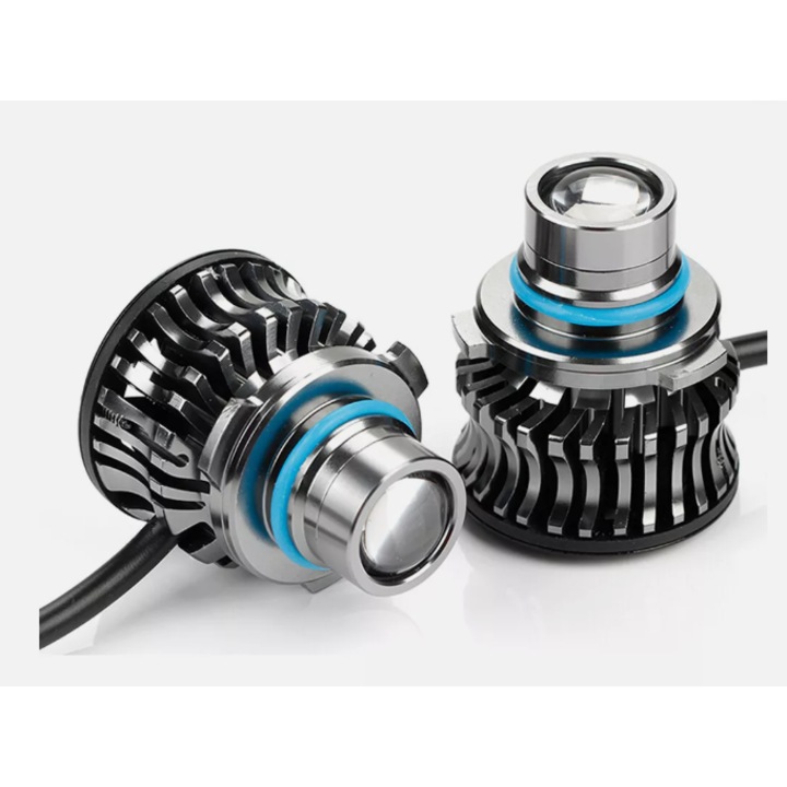 Set 2x LED H7/H8/9006 Lampi Far Laser 6000LM 21W, Enforose, Usor de instalat