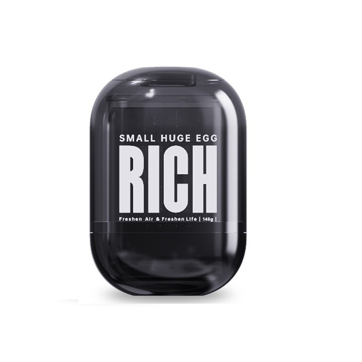 Odorizant auto, parfum solid, accesorii auto, aromaterapie, culoare neagra