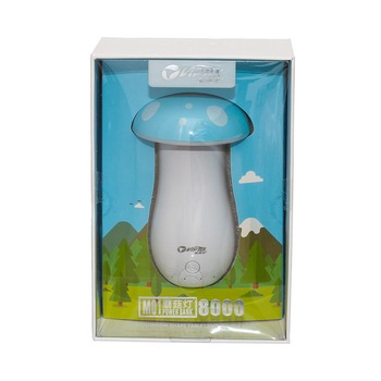 Lampa Veghe in forma de Ciuperca Bleu cu functie de Baterie Externa 8000mA Lampa Veghe in forma de Ciuperca Bleu cu functie de Baterie Externa 8000mA