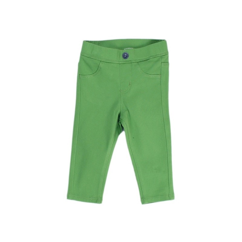 Pantaloni fete tip colant verde, varsta 12 luni
