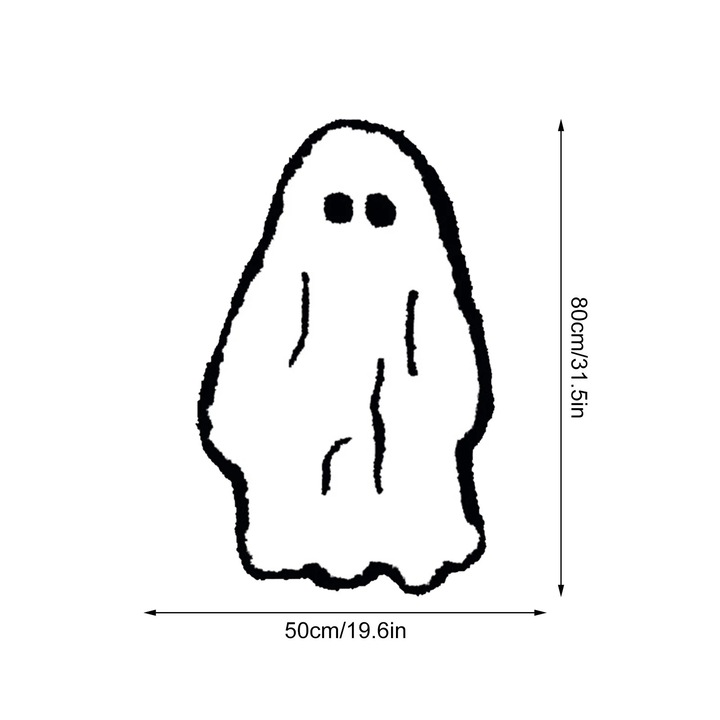 Декоративен килим за Хелоуин, 50x80 см, неплъзгащ се, полиестер/PVC