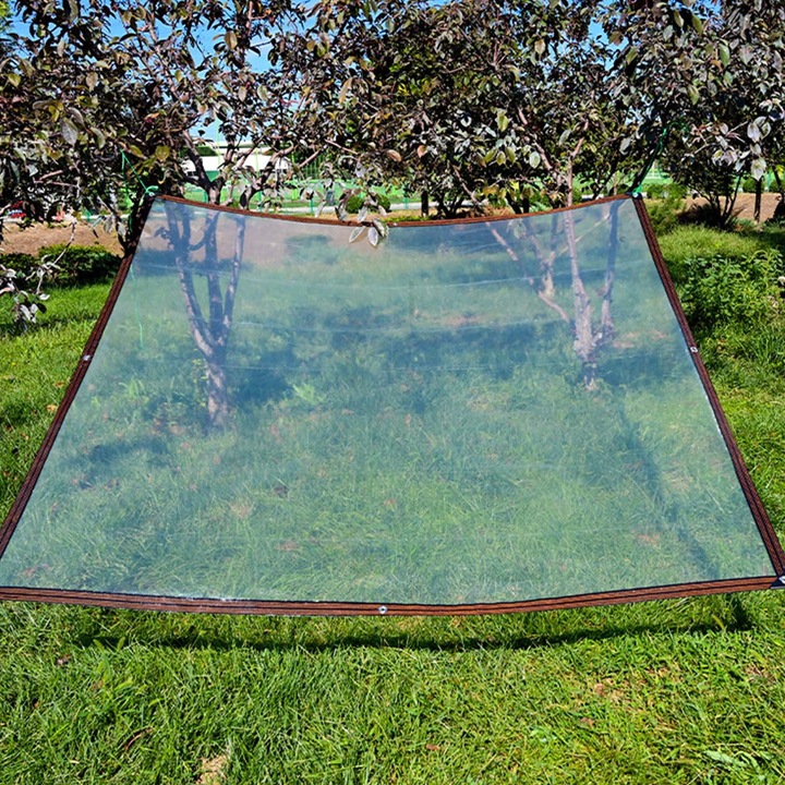 Prelata transparenta, 3.28x6.56ft, plastic PE, rezistenta, clara
