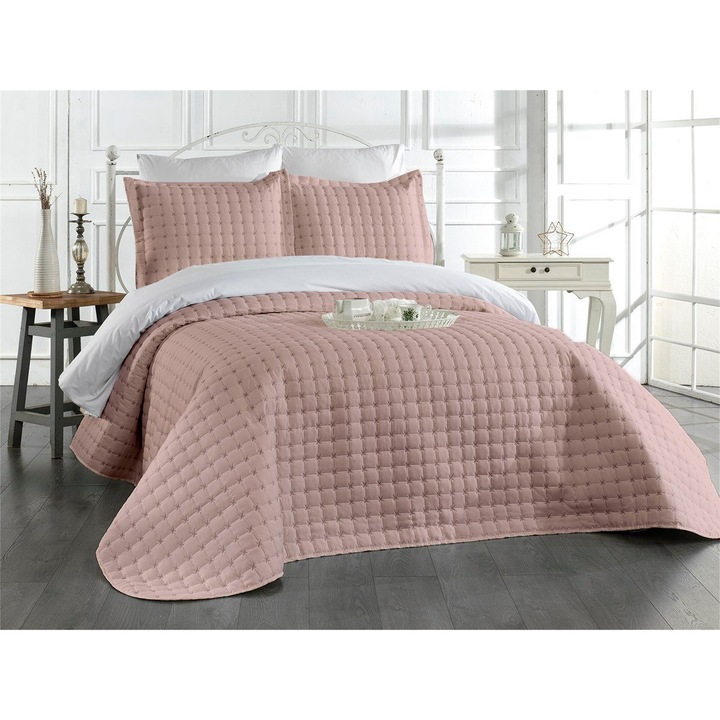 Set Cuvertura ultra-Roz Pudra