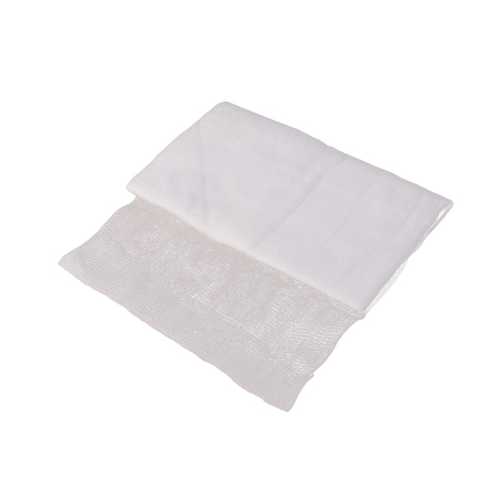 Panza de bumbac organic nealbita, 137x92cm, alb natural
