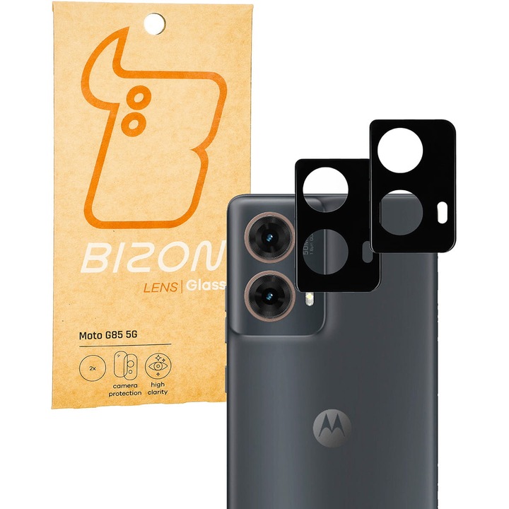 Комплект 2x Стъклен протектор за обектив Bizon Glass Lens за Motorola Moto G85 5G