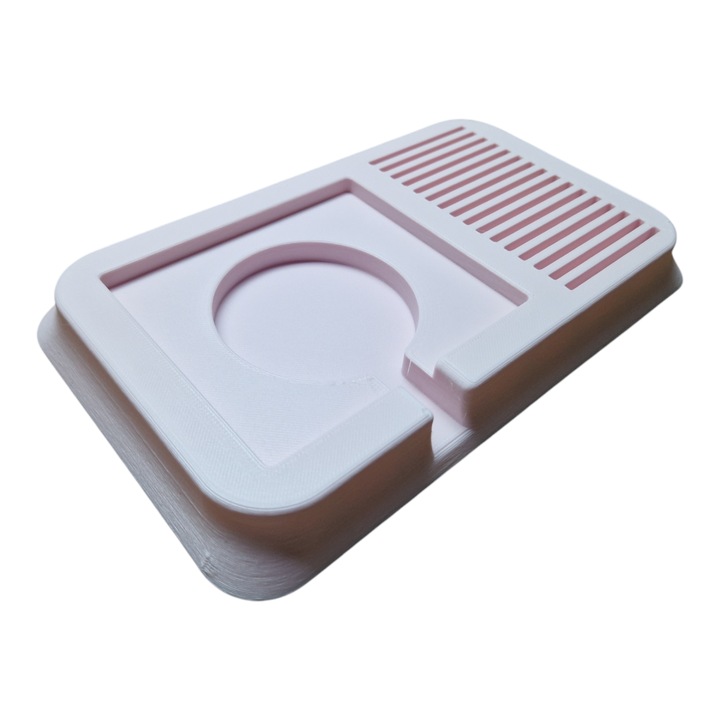 Suport 3D pentru Yoto Player si carduri, roz