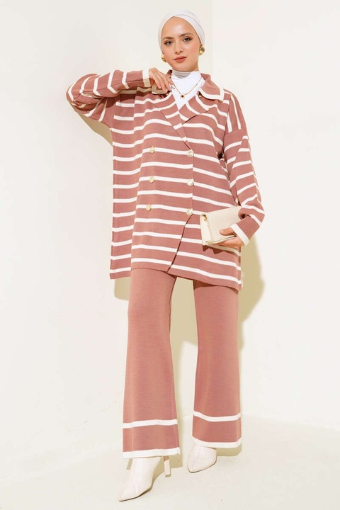 Compleu tricotat Intisimo Pajamas, 2 piese, roz, One Size INTL