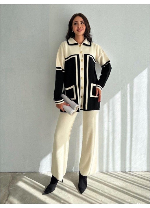 Дамски плетен комплект Пижама Intisimo от две части бял One Size