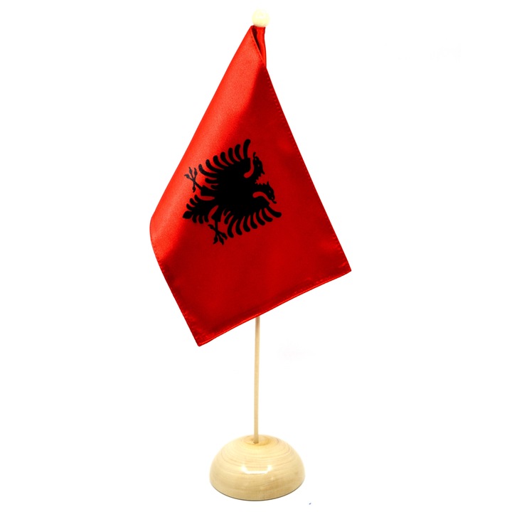 stegulet Tarile Lumii + suport lemn - ALBANIA