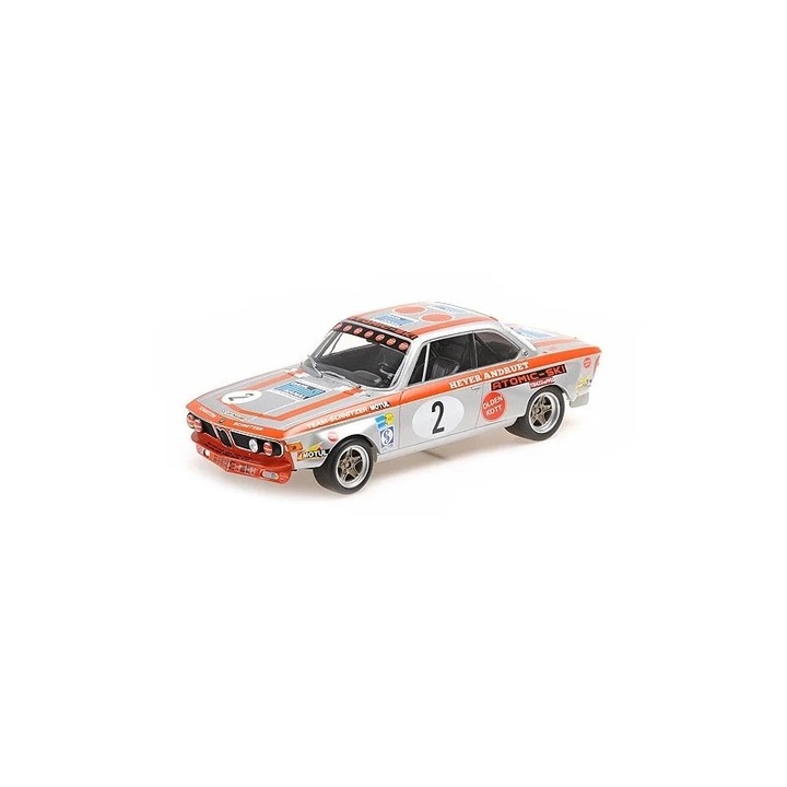 Macheta BMW 2800 CS Team Schnitzer-Motul Fitzpatrick/Heyer/Stommelen Winners GP Tourenwagen Nurburgring 1972 No.2 1/300pcs - 1/18 Minichamps
