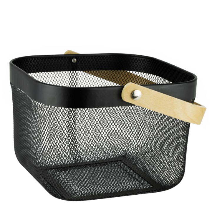 Кошничка Wicked, метална, квадратна, 24x24xh18cm