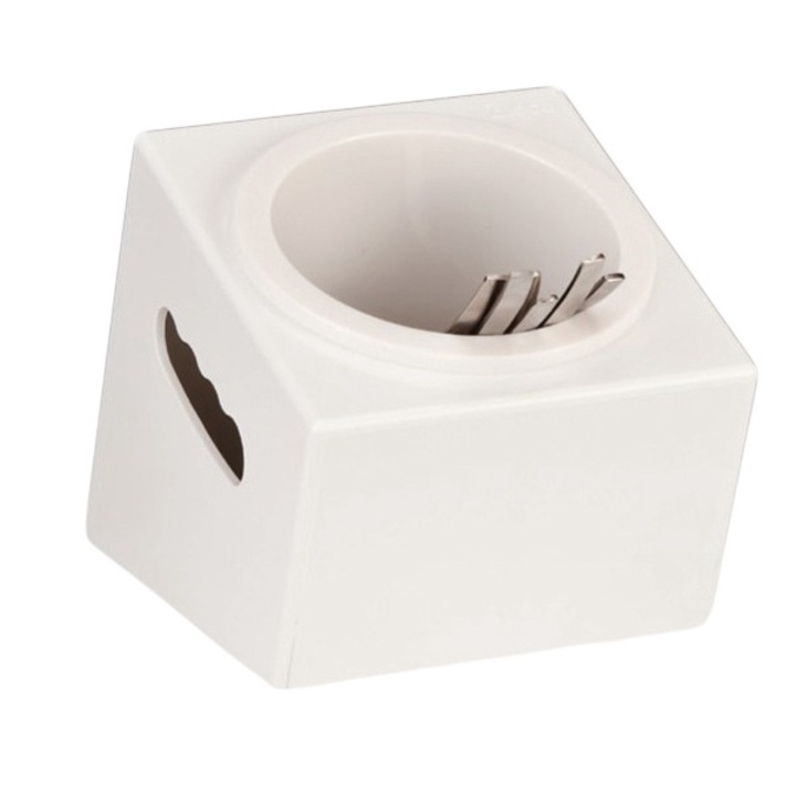 HORECANO evőeszköztartó, polikarbonát, 1 részes, fehér, 18x16,5xh15cm