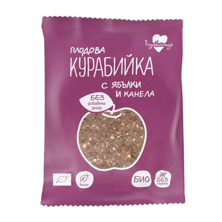 Курабийка Курабийница Био & Супер, с ябълки и канела, 40гр