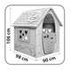 Prima mea casuta de joaca de exterior pentru copii bej Dohany, plastic, 106x98x90cm, 456BEJ