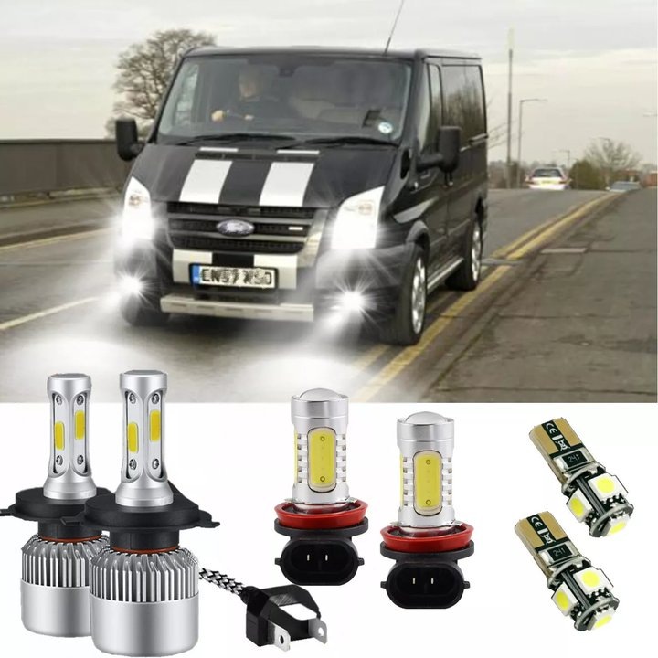 За Ford Transit MK7 55w бял 6000K HID къси/дълги/мъгла/странични LED крушки за фарове