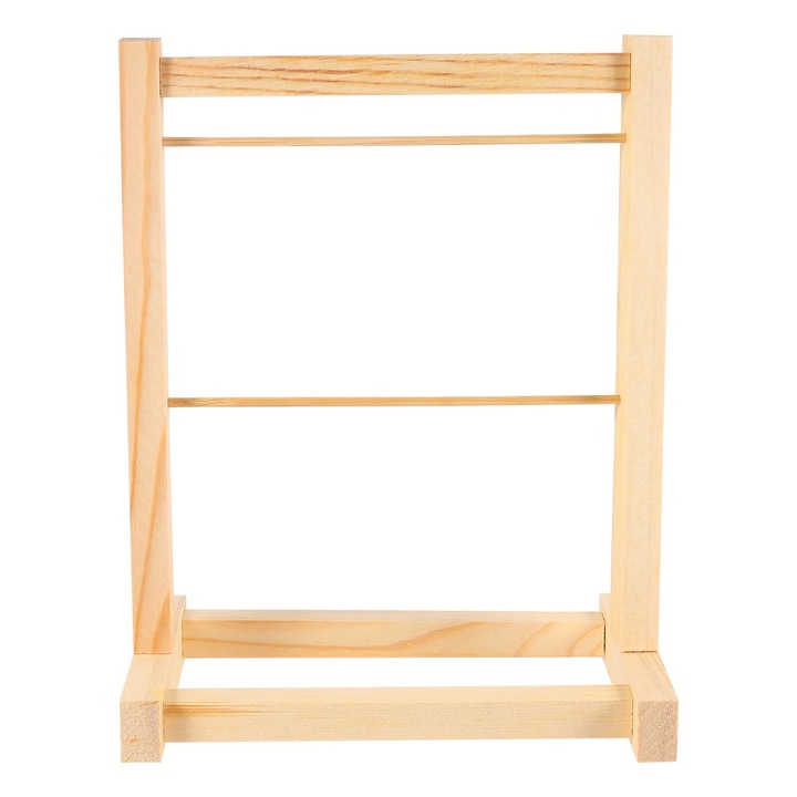Umerase pentru haine de papusi, set, din lemn, multicolor