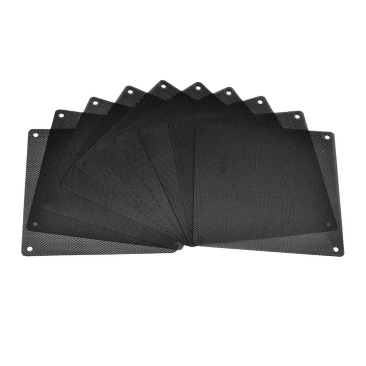 Set 15 filtre praf ventilator PC YANYXR PVC negru 12x12x0.05cm