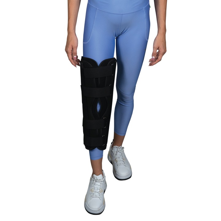 Orteza de genunchi fixa, lungime 40 cm, marime universala, Mobiak