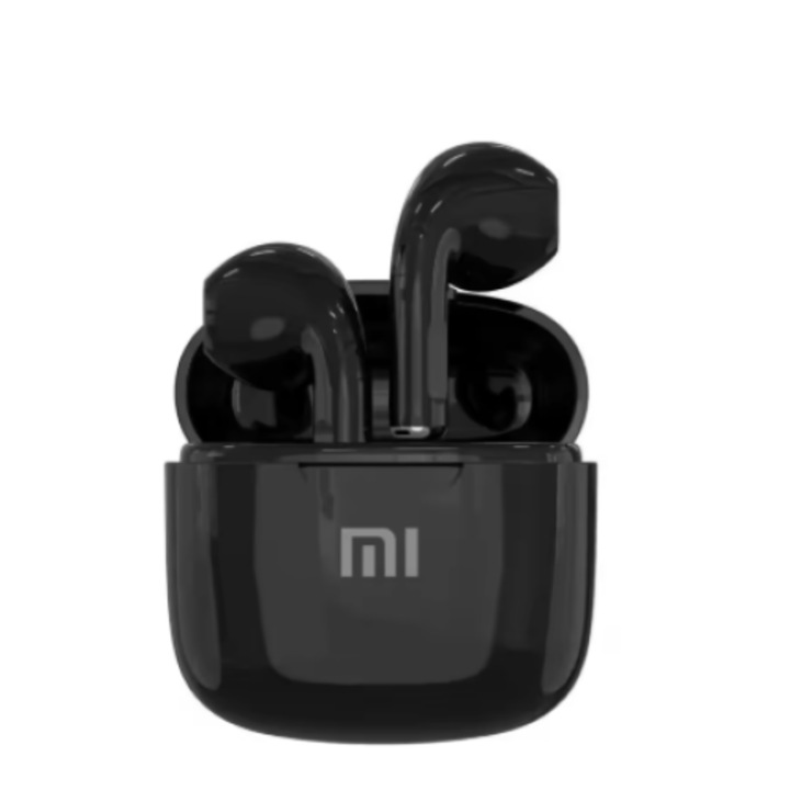Безжични слушалки, Bluetooth 5.2, XIAOMI, Air A2 Pro Earphone TWS 9D HIFI Headset, интелигентно шумопотискане, аудио с висока прецизност, интензивен бас, 15 м обхват на предаване, сензорно управление, хендсфри за различни устройства, черен