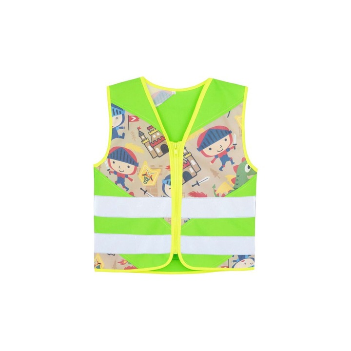 Vesta de siguranta pentru copii, action Korntex KXACTION KXACTION, Neon Green/Knight, XS
