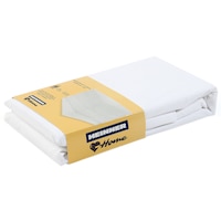 Cearceaf de pat cu elastic Heinner Home, 140x200 cm, 100% bumbac, Alb